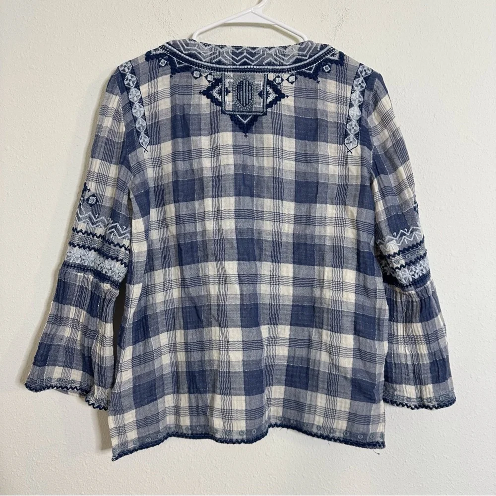 Johnny was simonee embroidered peasant blouse - Picture 4 of 6